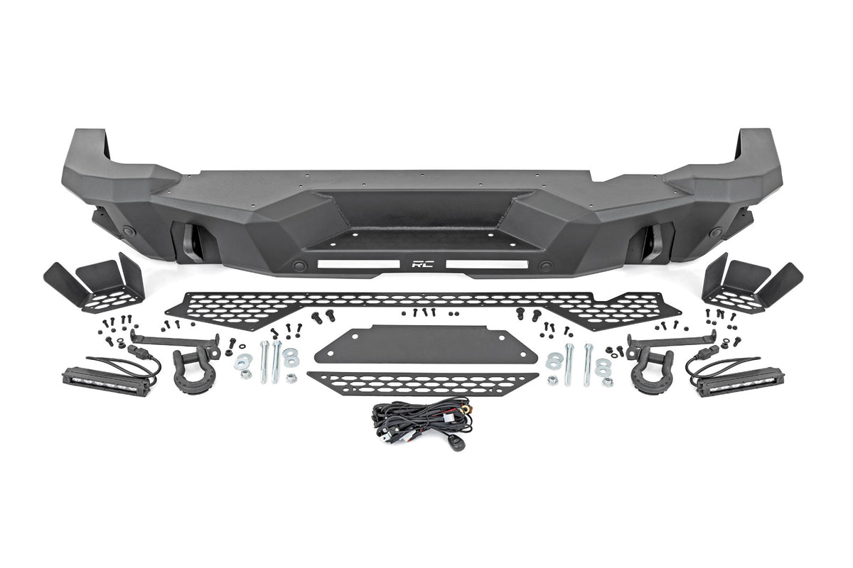 Rear Bumper Black Series LED 6 Inch Pair Slim Line - Ford Bronco (21-25) Rough Country