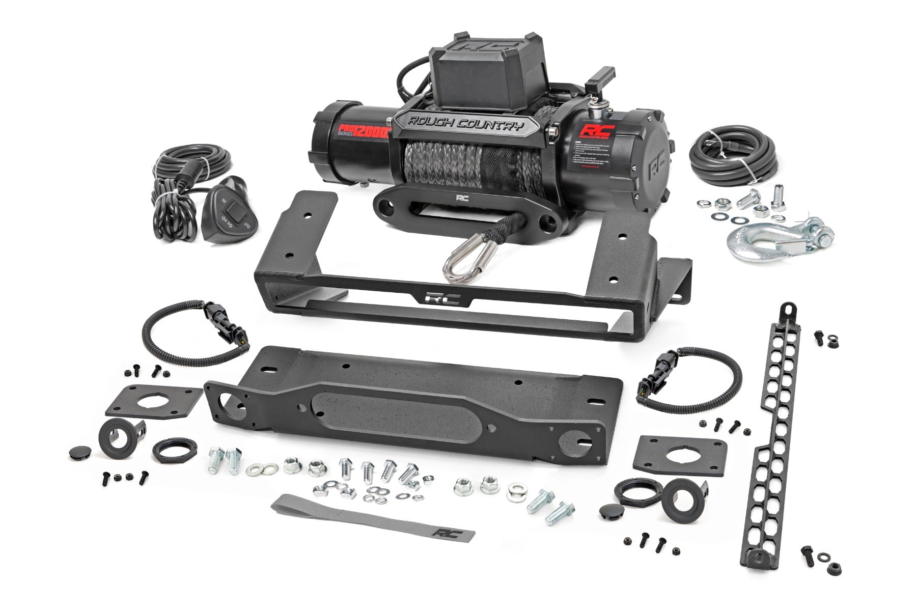 High Winch Mount All Models 12000S Ford Bronco 4WD (2021-2025) Rough Country