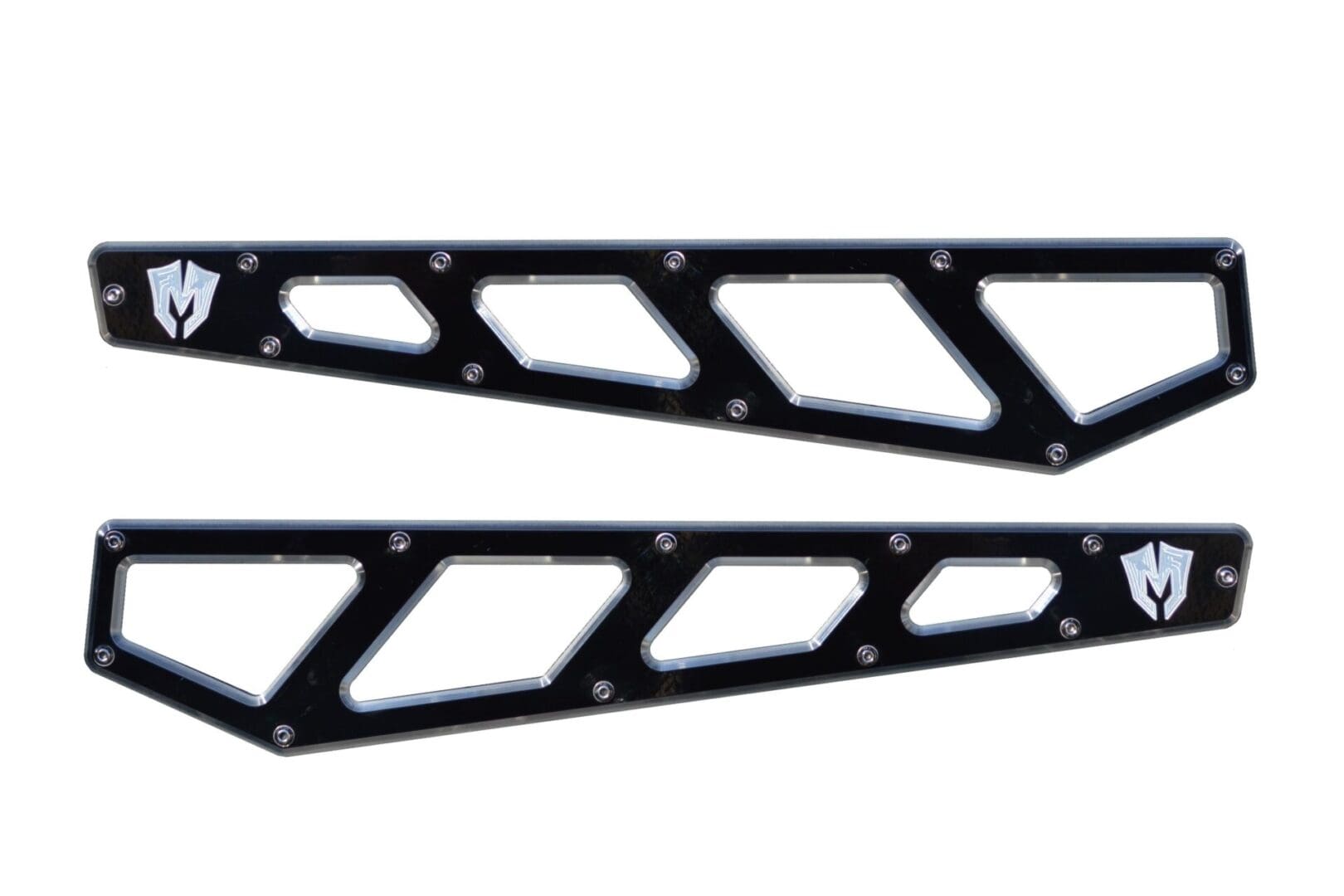 McGaughy's Billet Face Plates fits Radius Arms 2005-2022 Ford F250/F350 for 4 Inch-6 Inch-8 Inch Lift Kits Black