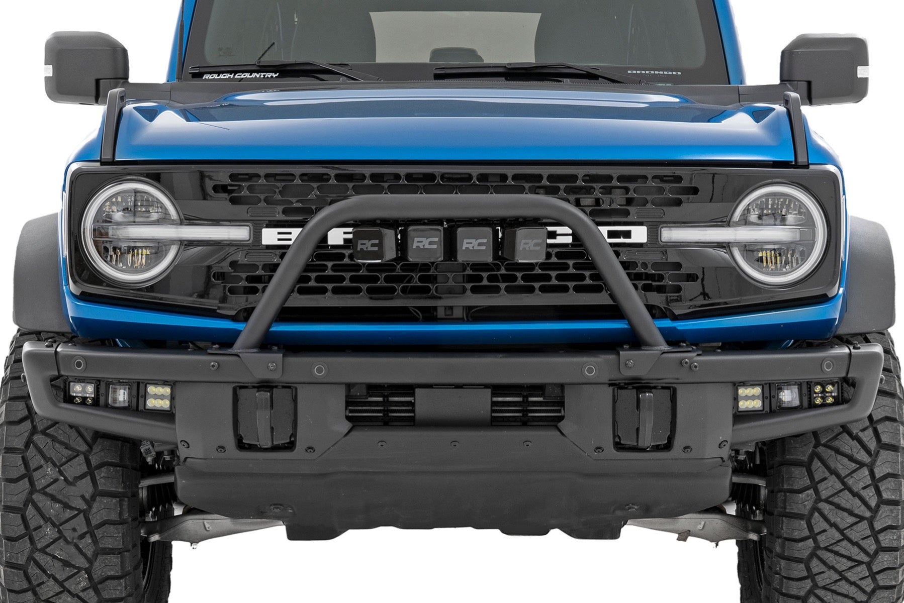Safari Bar 3 Inch OSRAM (Quad) Wide OE Modular Steel Ford Bronco (21-25) Rough Country