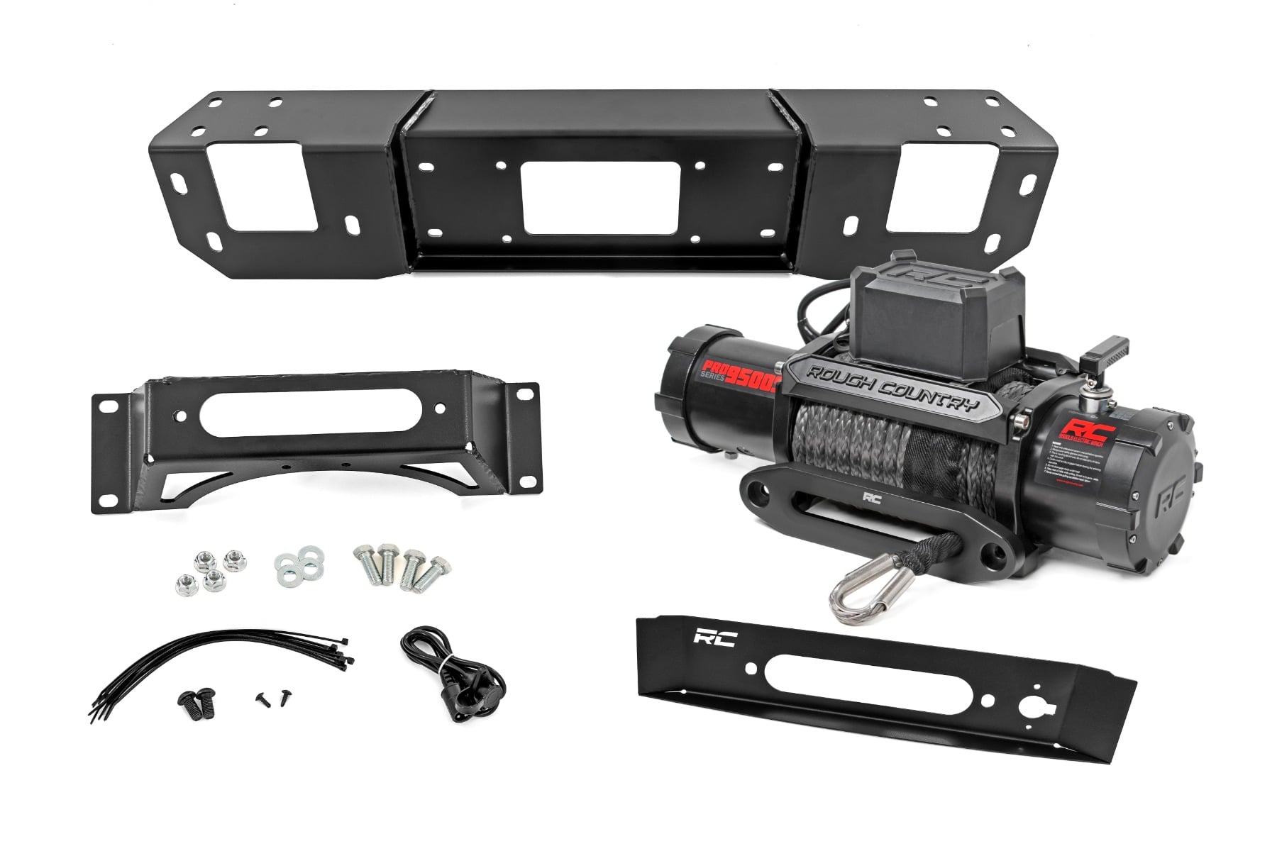 Hidden Winch Mount PRO9500S Ford F-150 (2021-2025) Rough Country