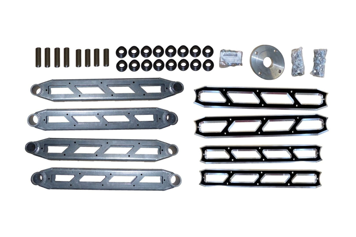 McGaughy's Rear Boxed 4-Link w/Black Billet Face Plates 2014-2026 Dodge Ram 2500 8 and 10 Inch Lift Kits Black
