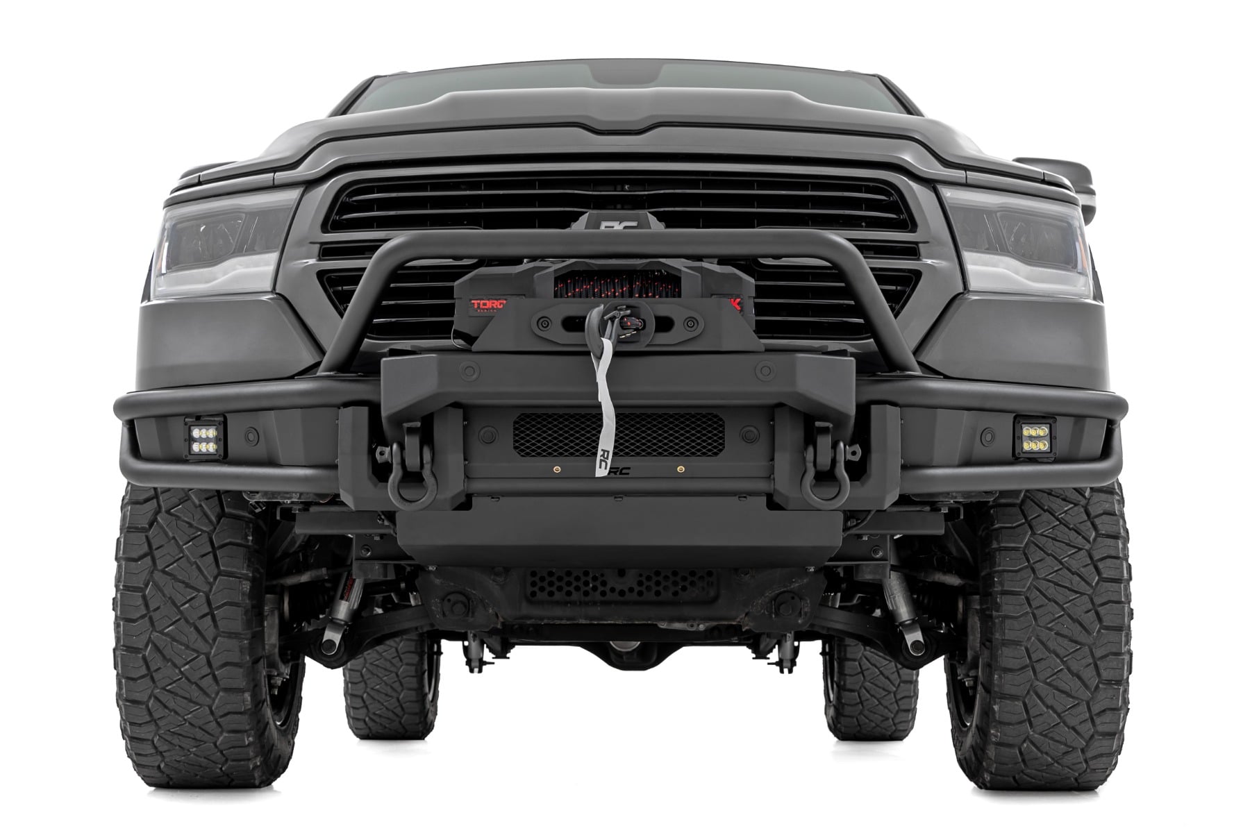 Front Bumper Tubular Winch Mount Ram 1500 2WD/4WD (2019-2024) Rough Country