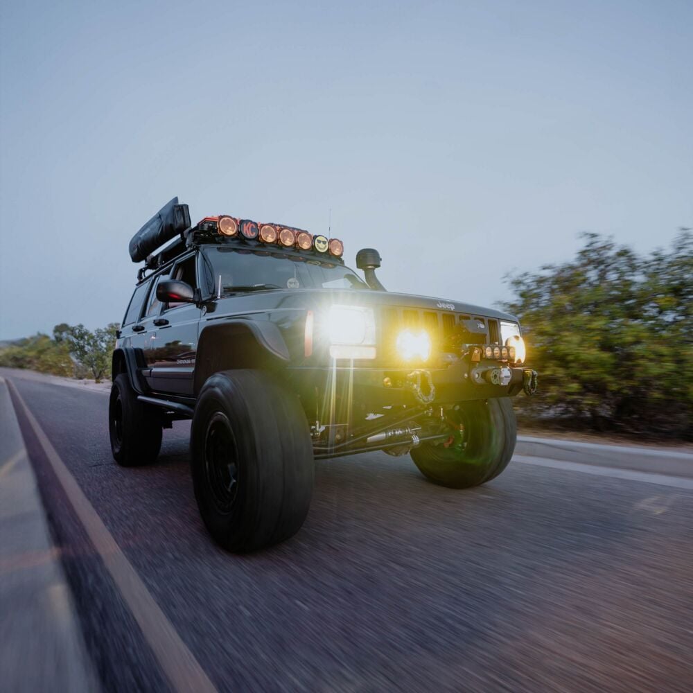 SlimLite 6 Inch Light Shield SAE Driving Beam Yellow KC HiLiTES