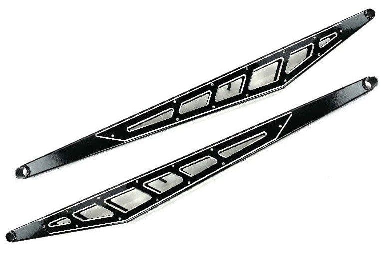 McGaughy's Billet Face Plates fits Traction Bars 2014-2018 Silverado/Sierra 1500 Quad Cab/Extended Cab Only Black