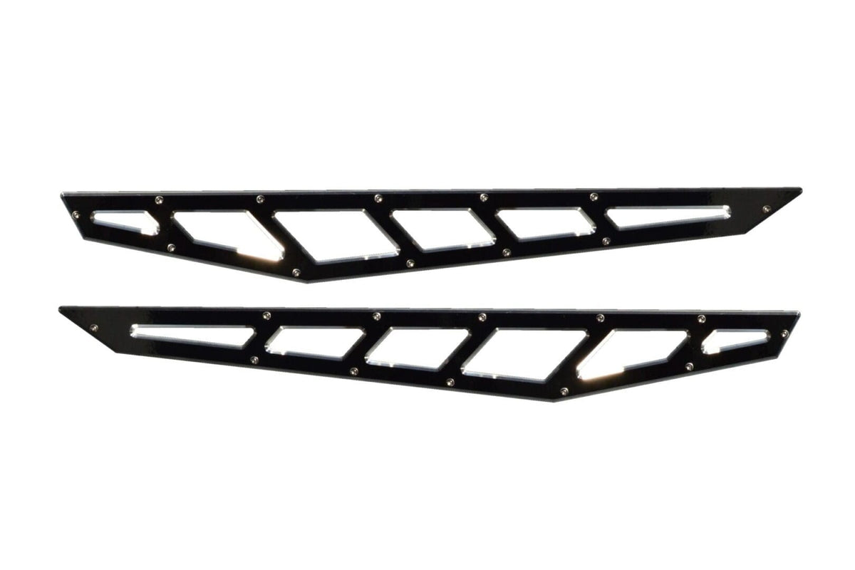 McGaughy's Billet Face Plates fits Traction Bars 2019-2026 Silverado/Sierra 1500 Black