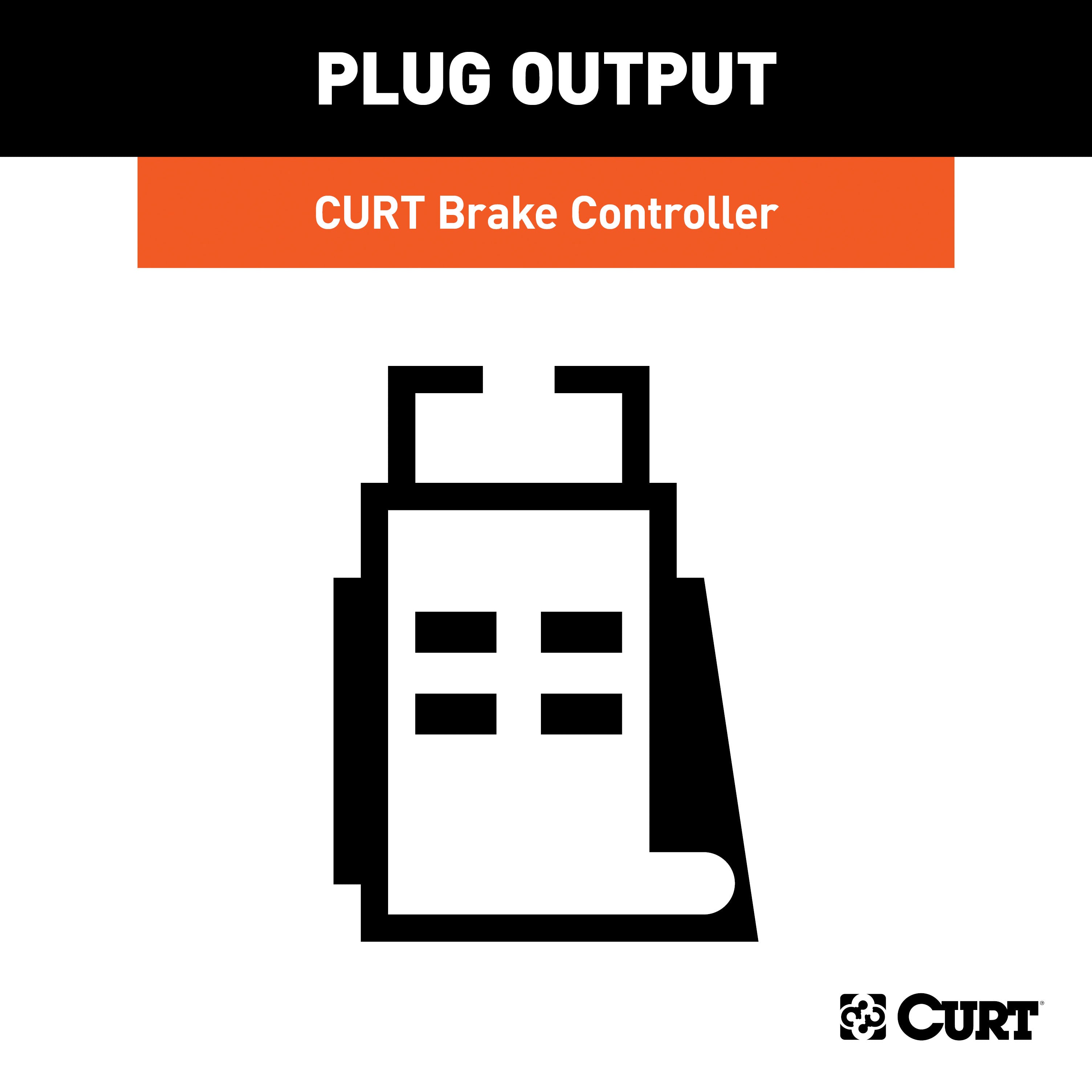 CURT Quick Plug Electric Trailer Brake Controller Wiring Harness, Select Chevrolet Silverado, Suburban, Tahoe, GMC Sierra, Yukon, Escalade Model 51342