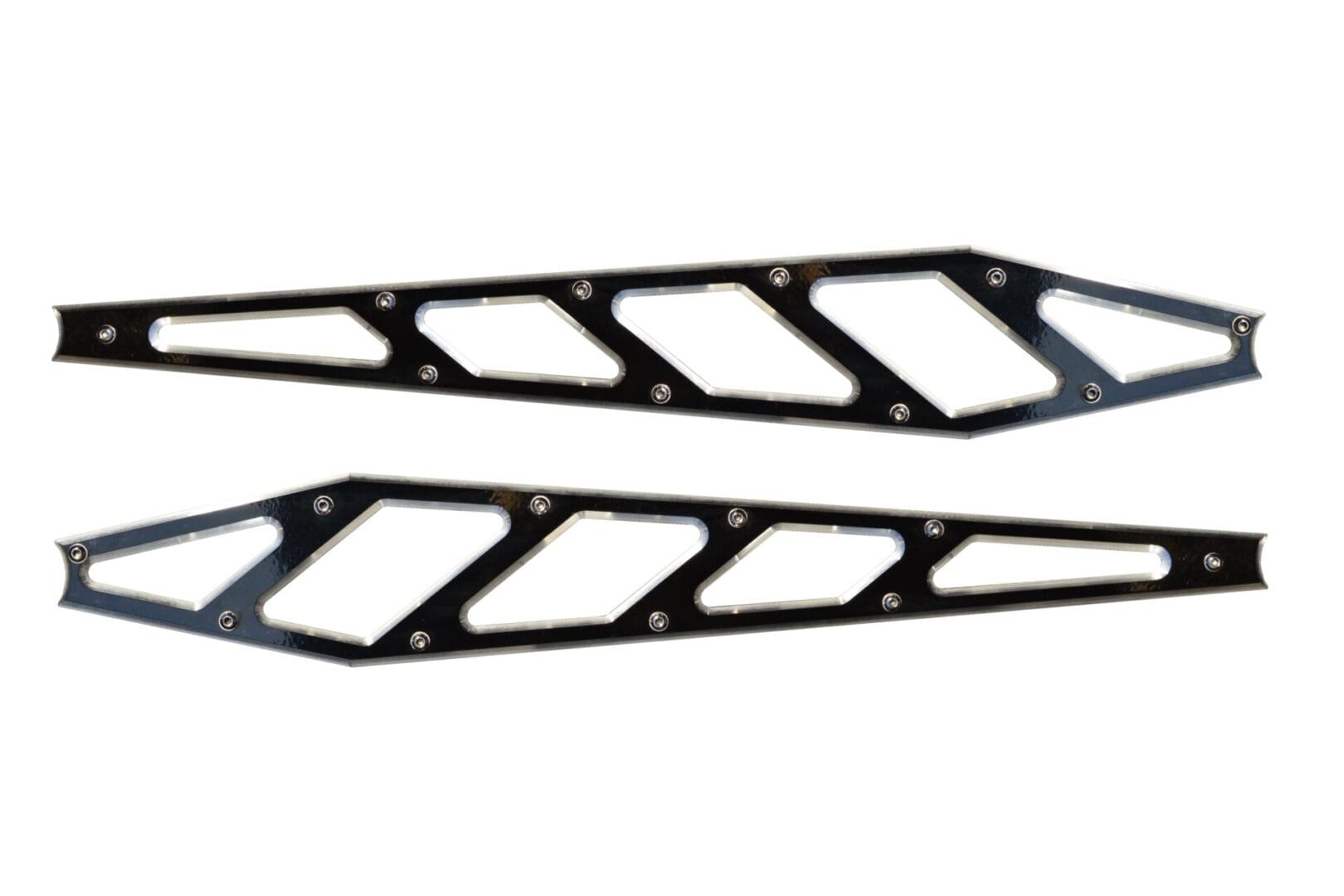McGaughy's Billet Face Plates fits Compression Struts 2011-2019 Silverado/Sierra 2500/3500 Black