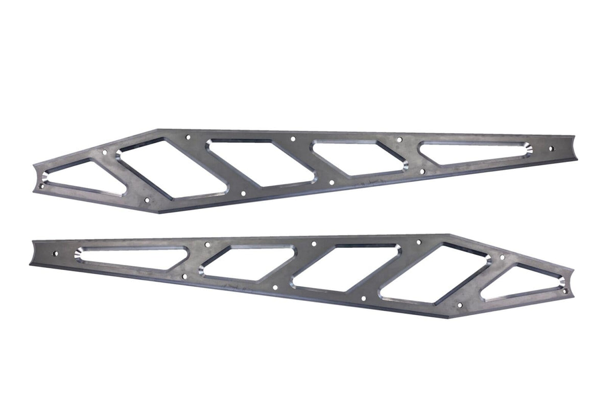 McGaughy's Billet Face Plates for Compression Struts 2011-2019 Silverado/Sierra 2500/3500 Raw Finish