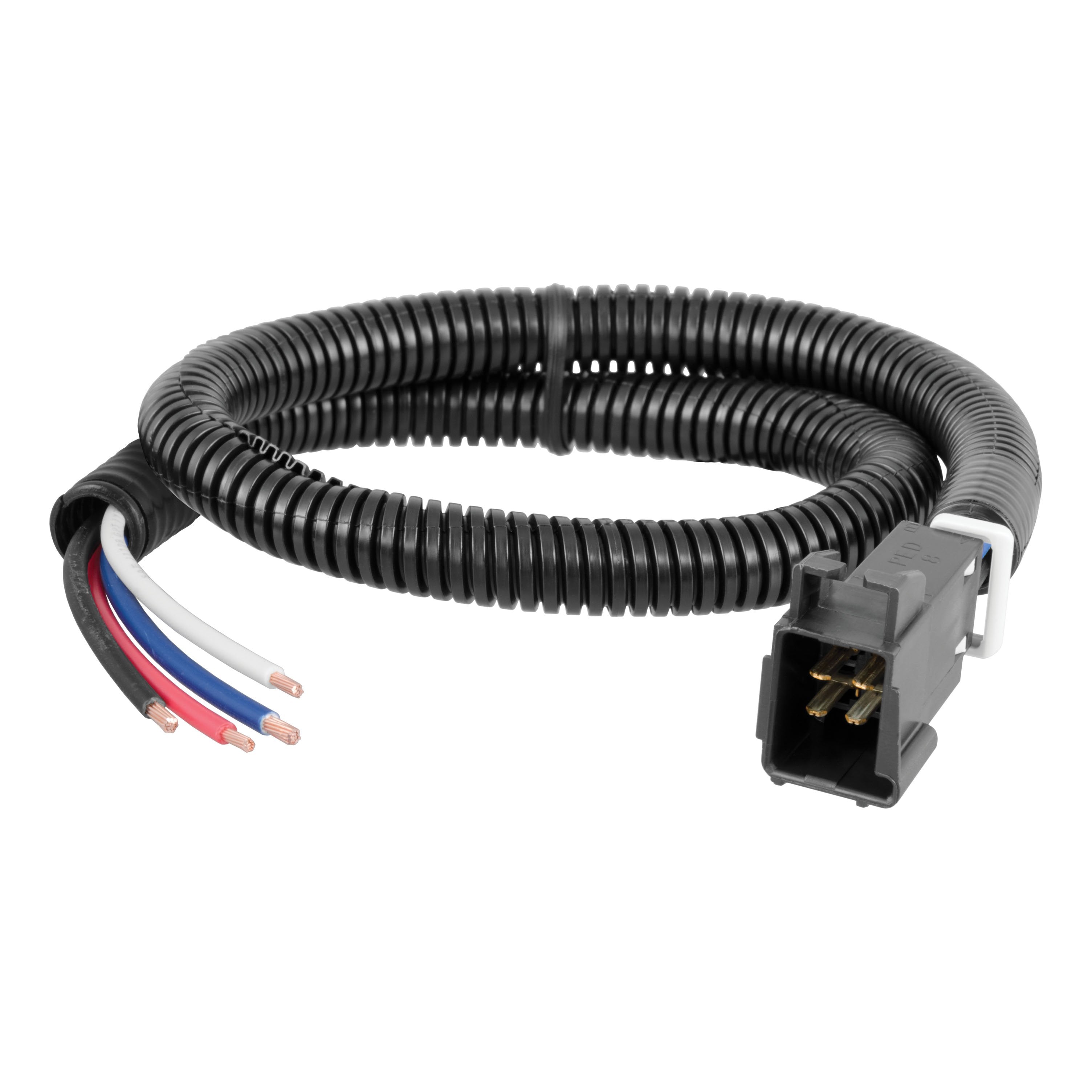 CURT Quick Plug Universal Electric Trailer Brake Controller Wiring Harness Model 51515