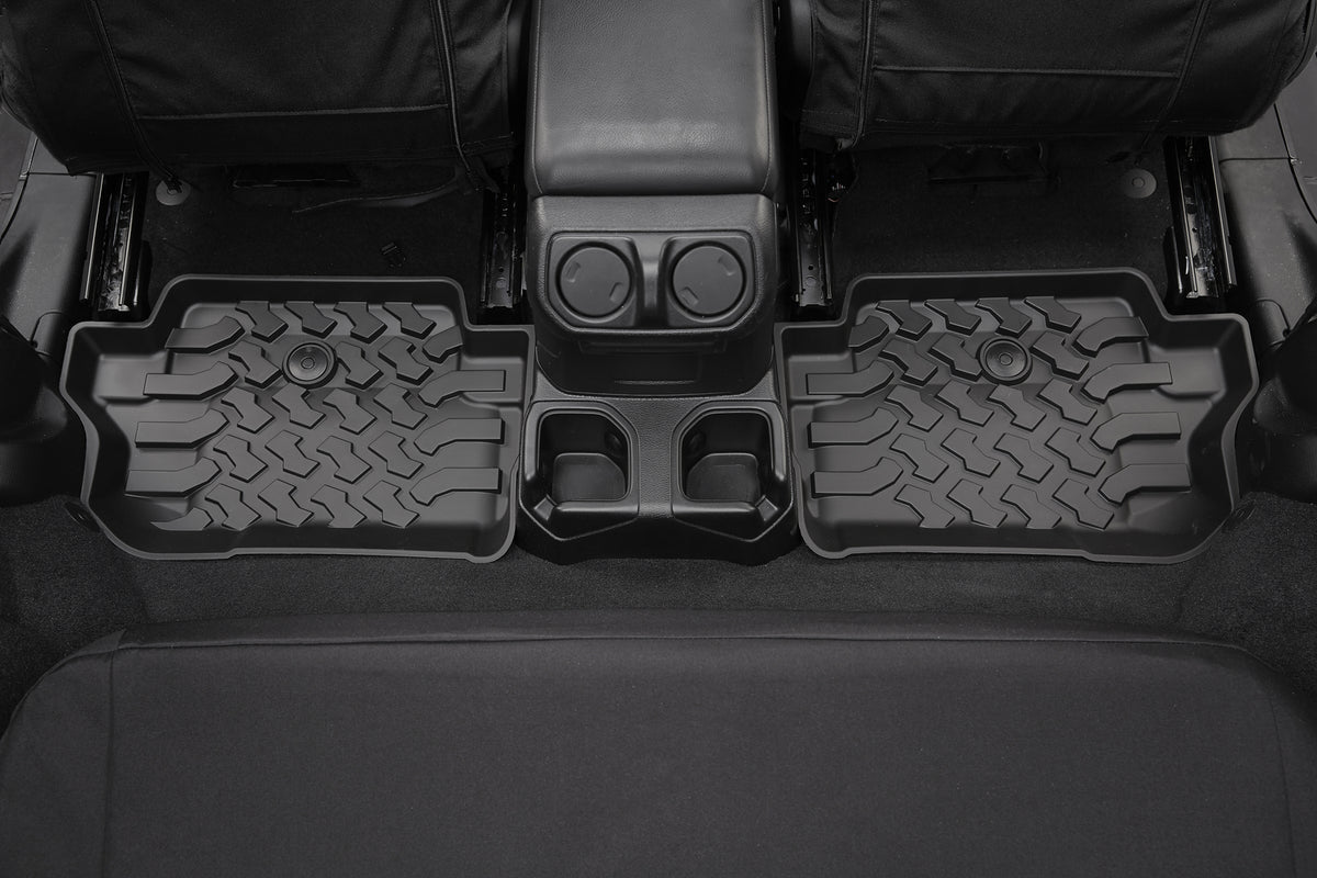 Floor Mats Jeep '18-26 Wrangler JL 2-Door Rear Black Bestop