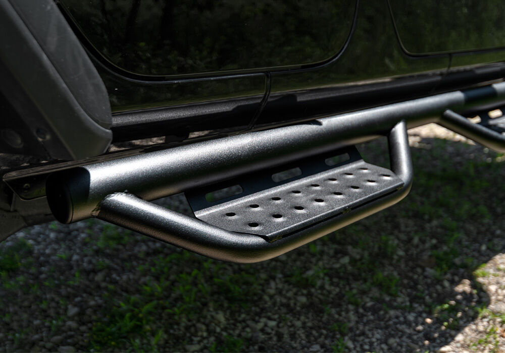 Nerf Step RS Bar Full Length (1 Step per Side) 2018-2026 Jeep Wrangler JL 2-Door Textured Black NFab