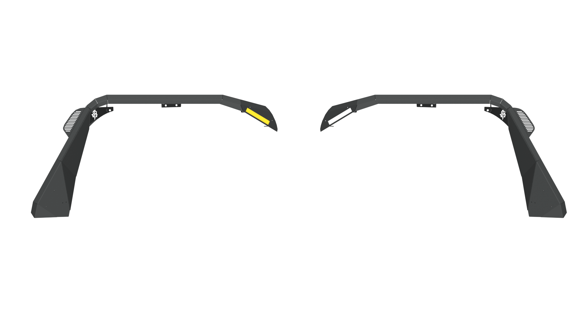 Stealth Front Fender Flares - Texture Black 2018-2025 Jeep JL JLU JT