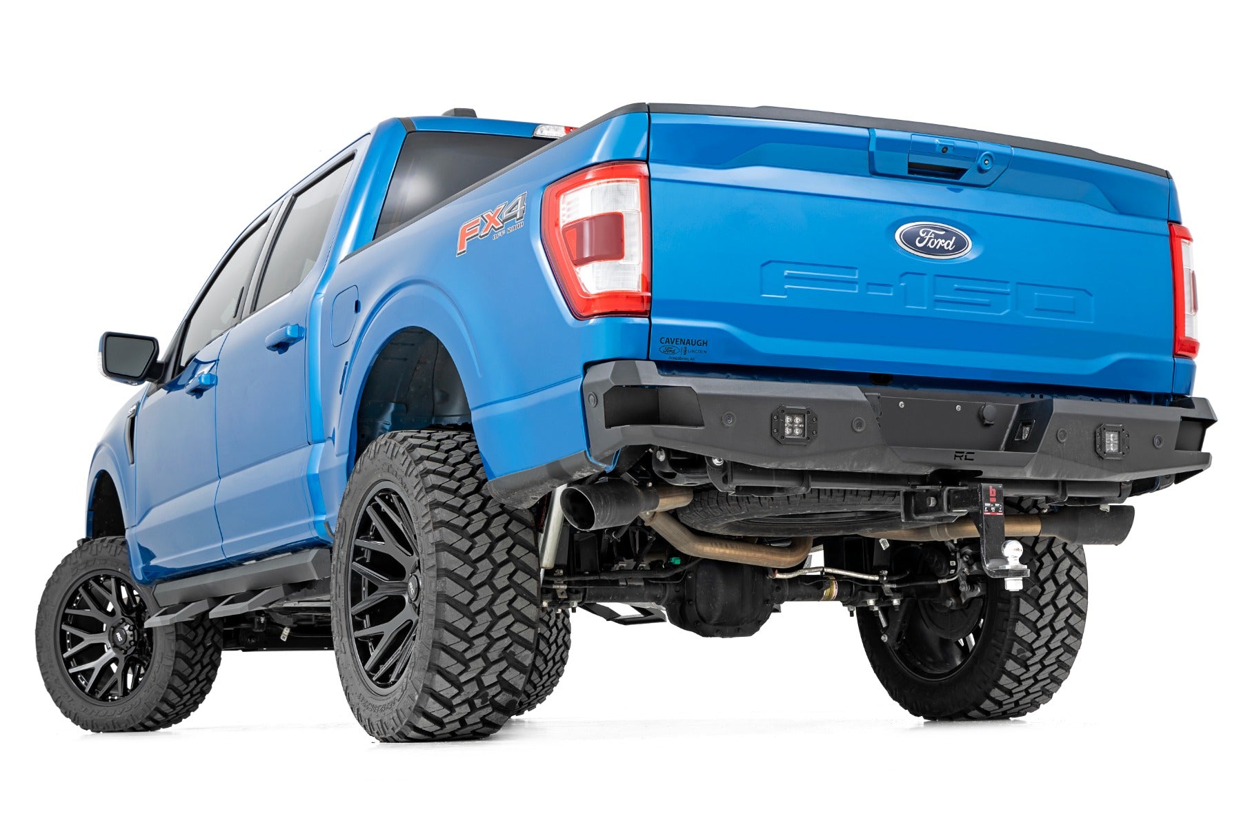 SR2 Adjustable Aluminum Steps Crew Cab 15-22 Ford F-150/17-22 Super Duty Rough Country