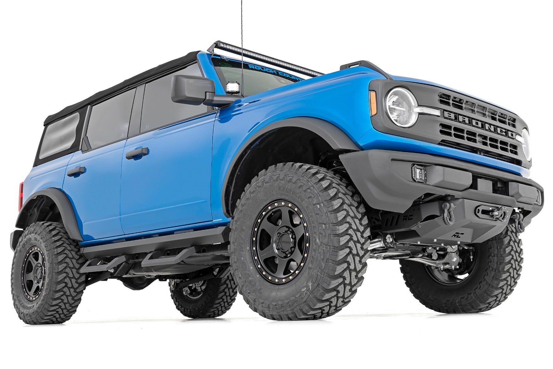 SR2 Adjustable Aluminum Step 21-Up Ford Bronco 4WD Rough Country