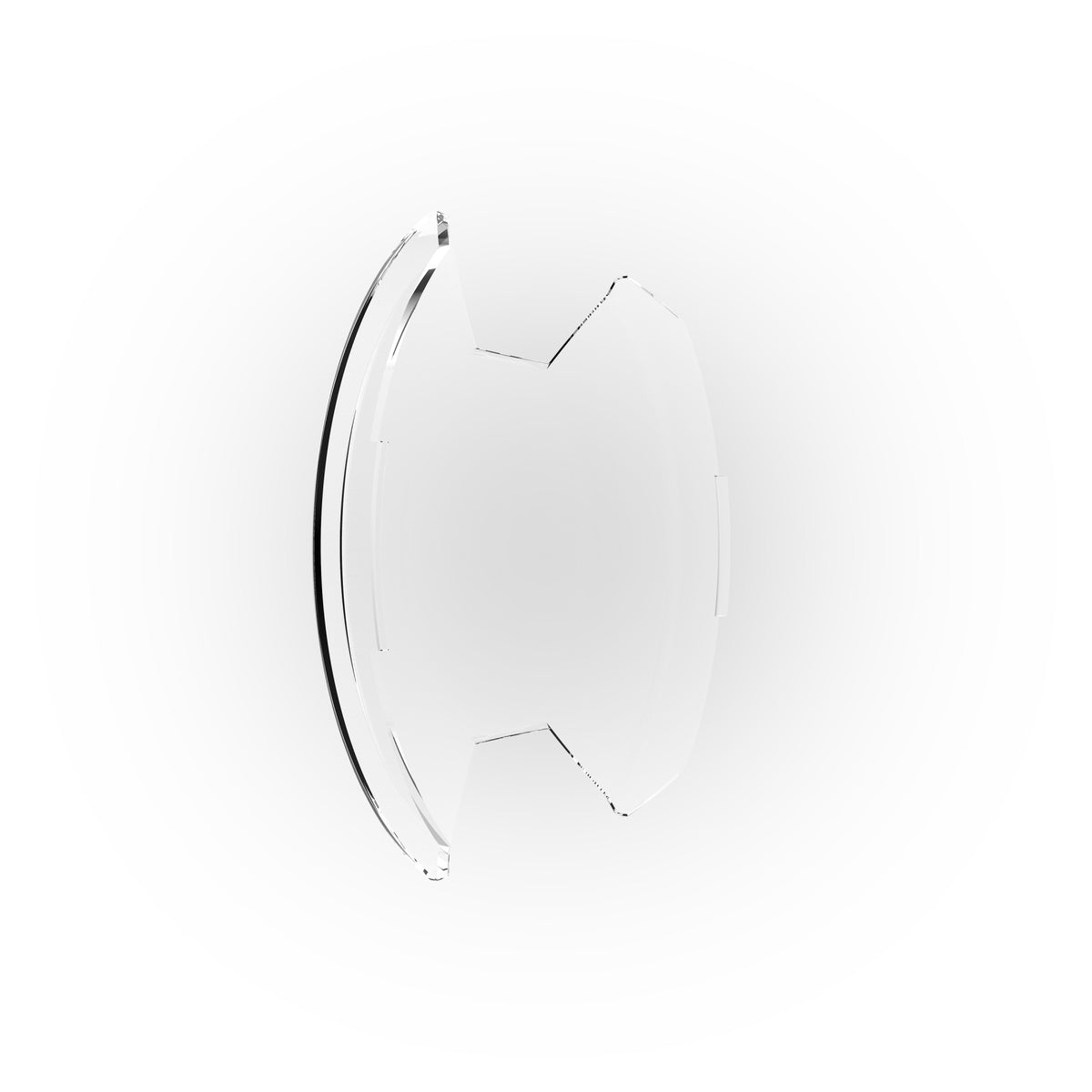 SlimLite 8 Inch LED Light Shield Clear KC HiLiTES