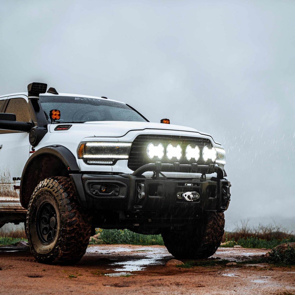 SlimLite 8 Inch LED Light Shield SAE Driving Clear KC HiLiTES