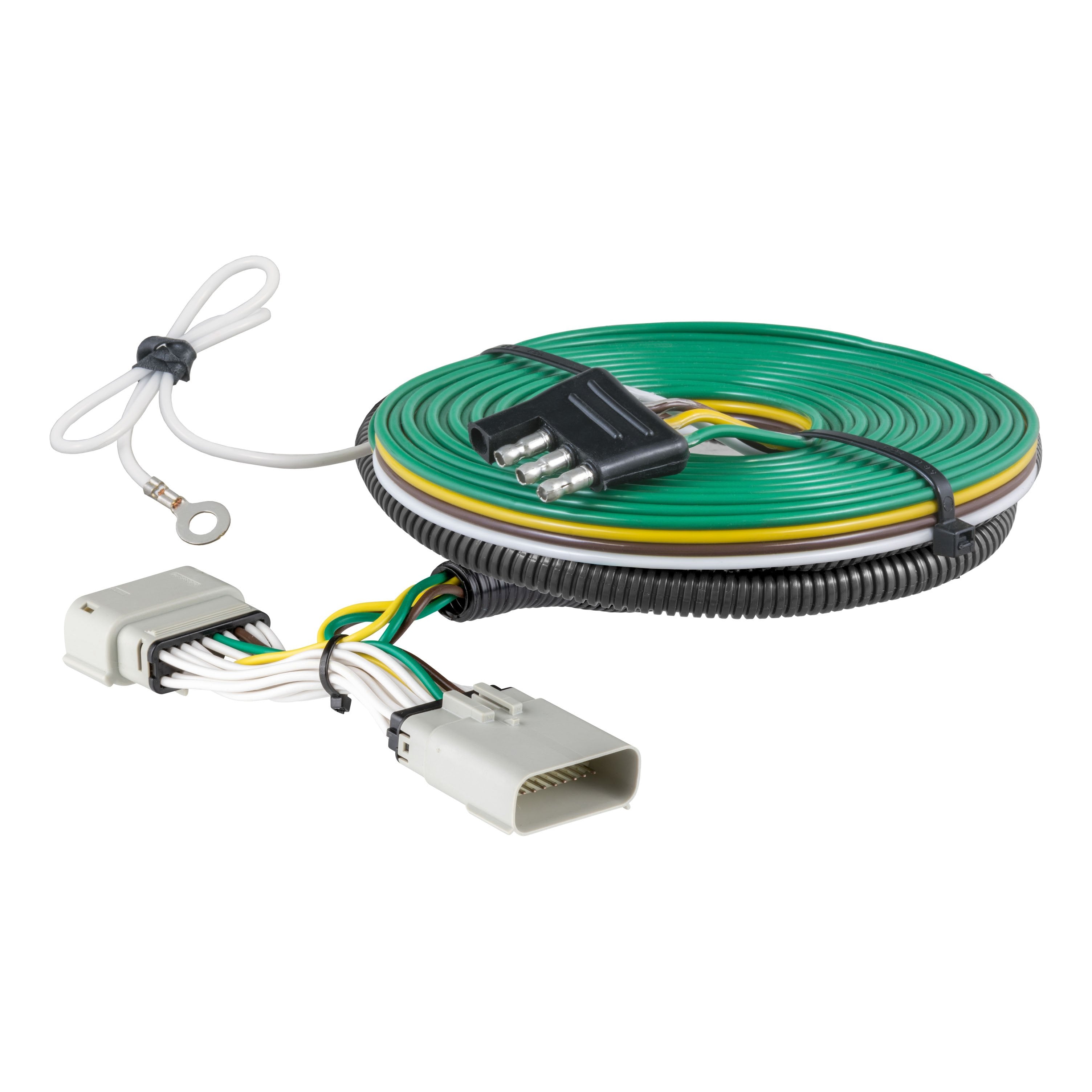 CURT Custom Towed-Vehicle RV Wiring Harness for Dinghy Towing, Fits Select Ford F-250, F-350 Super Duty with Backup Sensors Model 52102