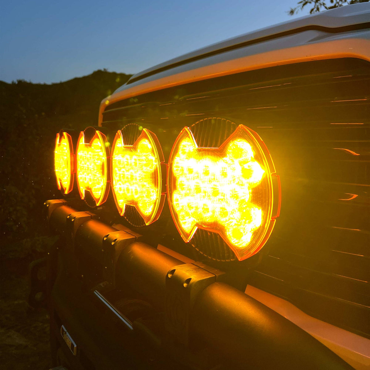 Head Light Cover Light Shield SAE Driving Yellow KC HiLiTES