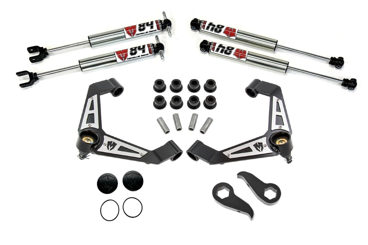 2 Inch Leveling Kit w/M84 Shocks 11-19 Silverado/Sierra 2500/3500 2WD/4WD