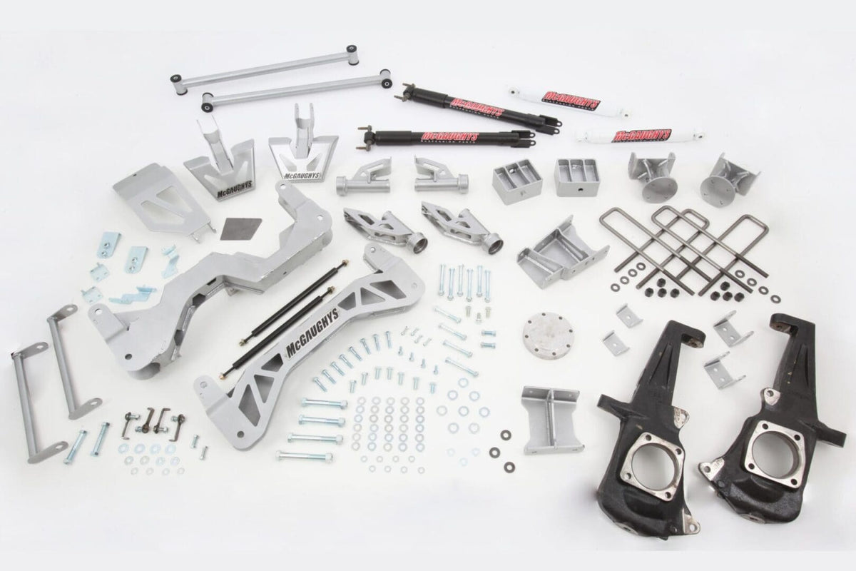 McGaughy's 7-9 Inch Premium Lift Kit 2011-2019 Silverado/Sierra 3500 4WD Diesel