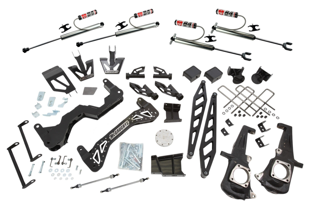 McGaughy's 7-9 Inch Premium Lift Kit with M84 RR Shocks 2011-2019 Silverado/Sierra 2500 2WD/4WD Gas/Diesel