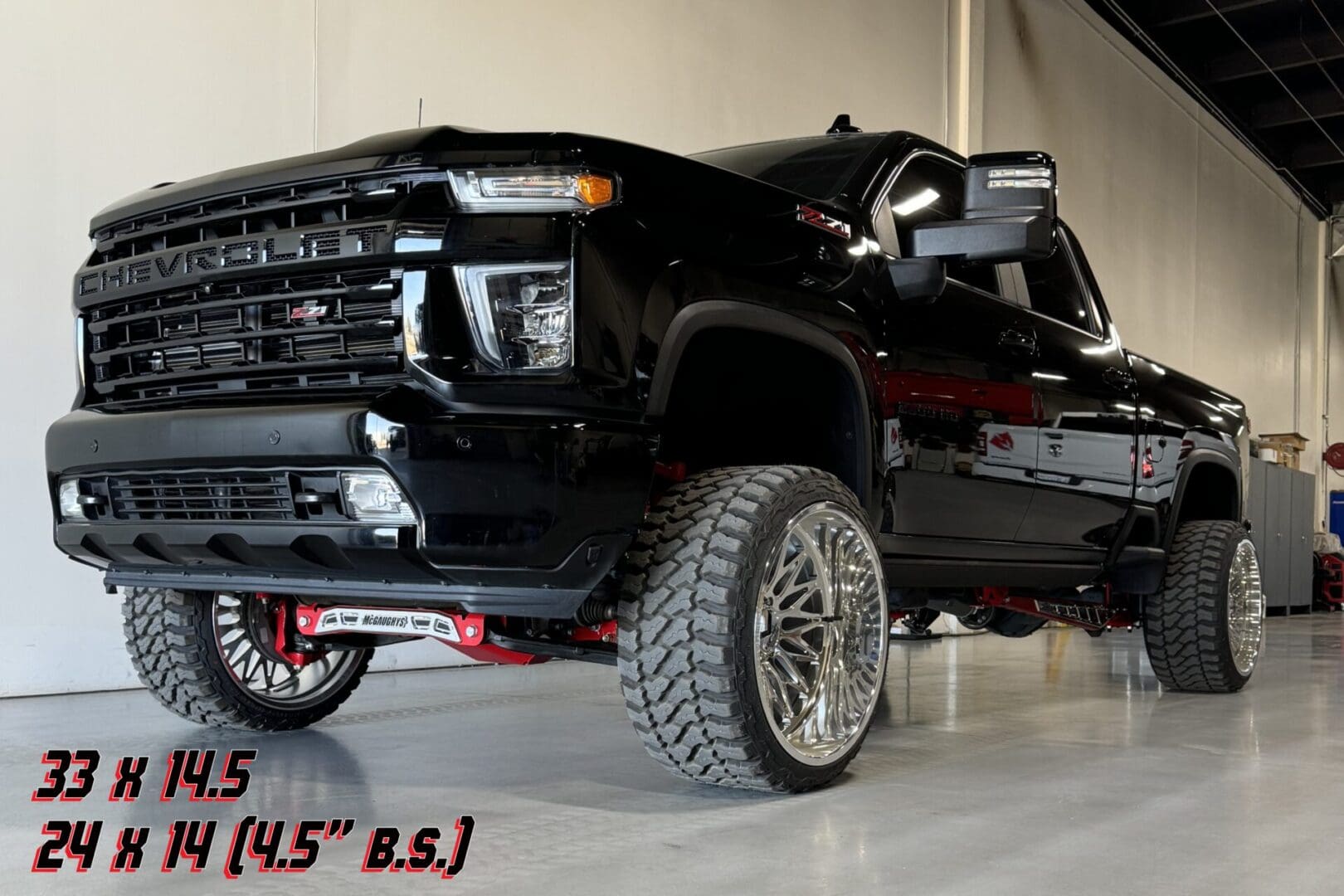 McGaughy's 4 Inch Premium Lift Kit w/ M84 Reservoir Shocks 2020-2026 Silverado/Sierra 2500 2WD/4WD