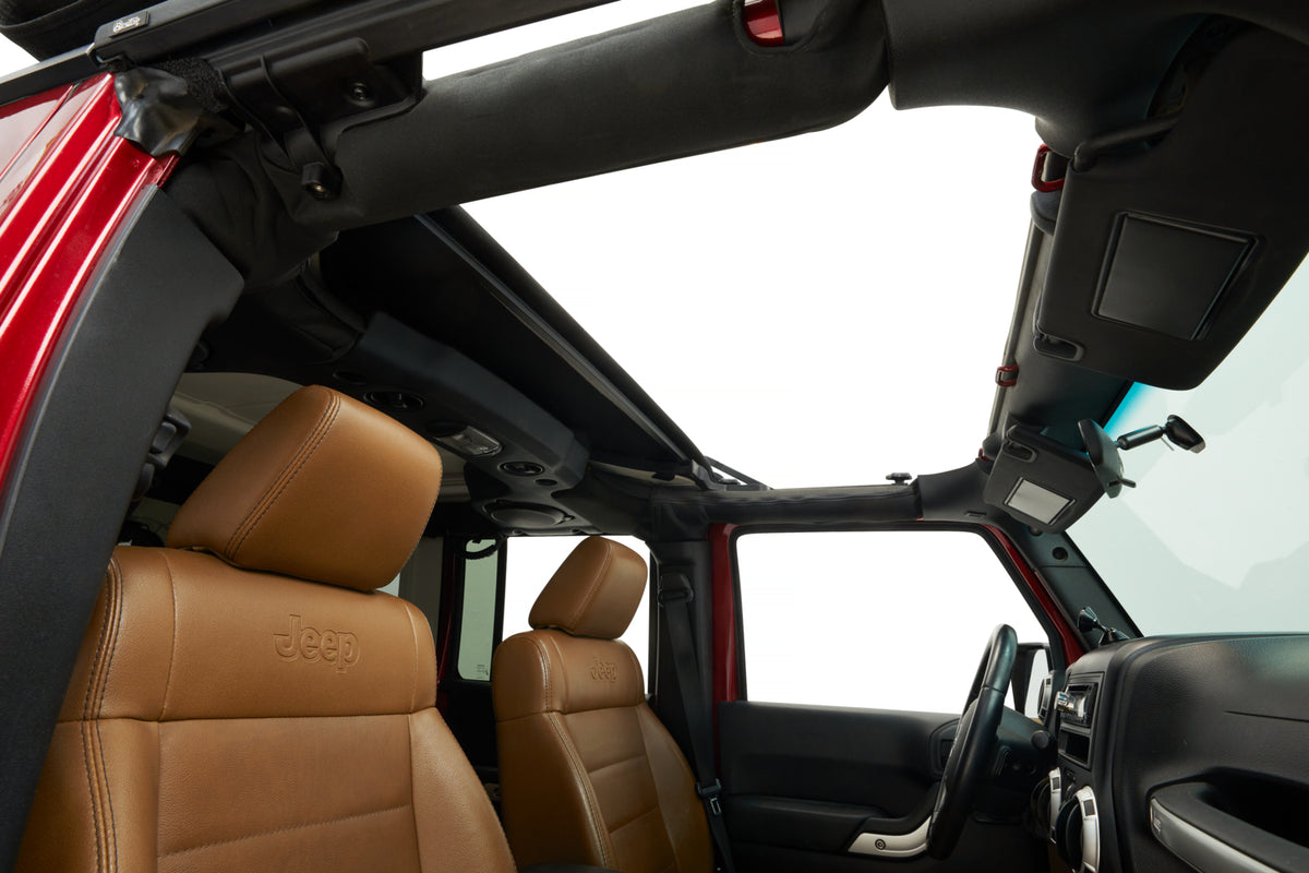 Jeep Wrangler Soft Top Sunrider for Hardtop For Jeep 2007-2018 Wrangler JK Black Premium Twill Bestop