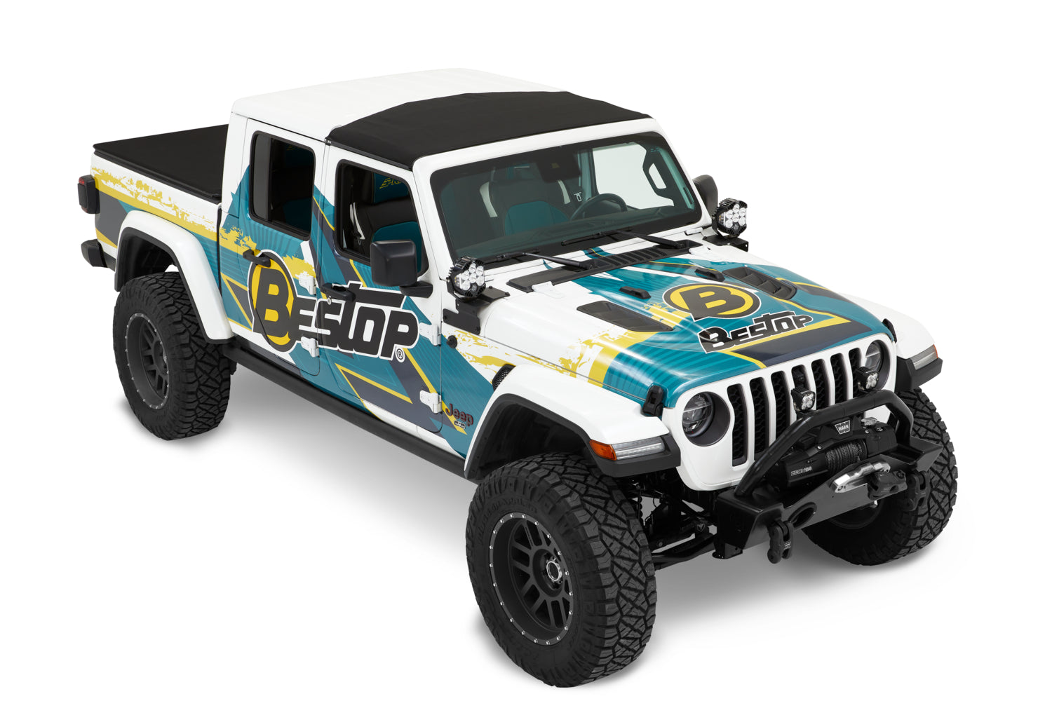 Sunrider for Hardtop Jeep '20-26 Gladiator '18-26 Wrangler JL Premium Black Twill Bestop