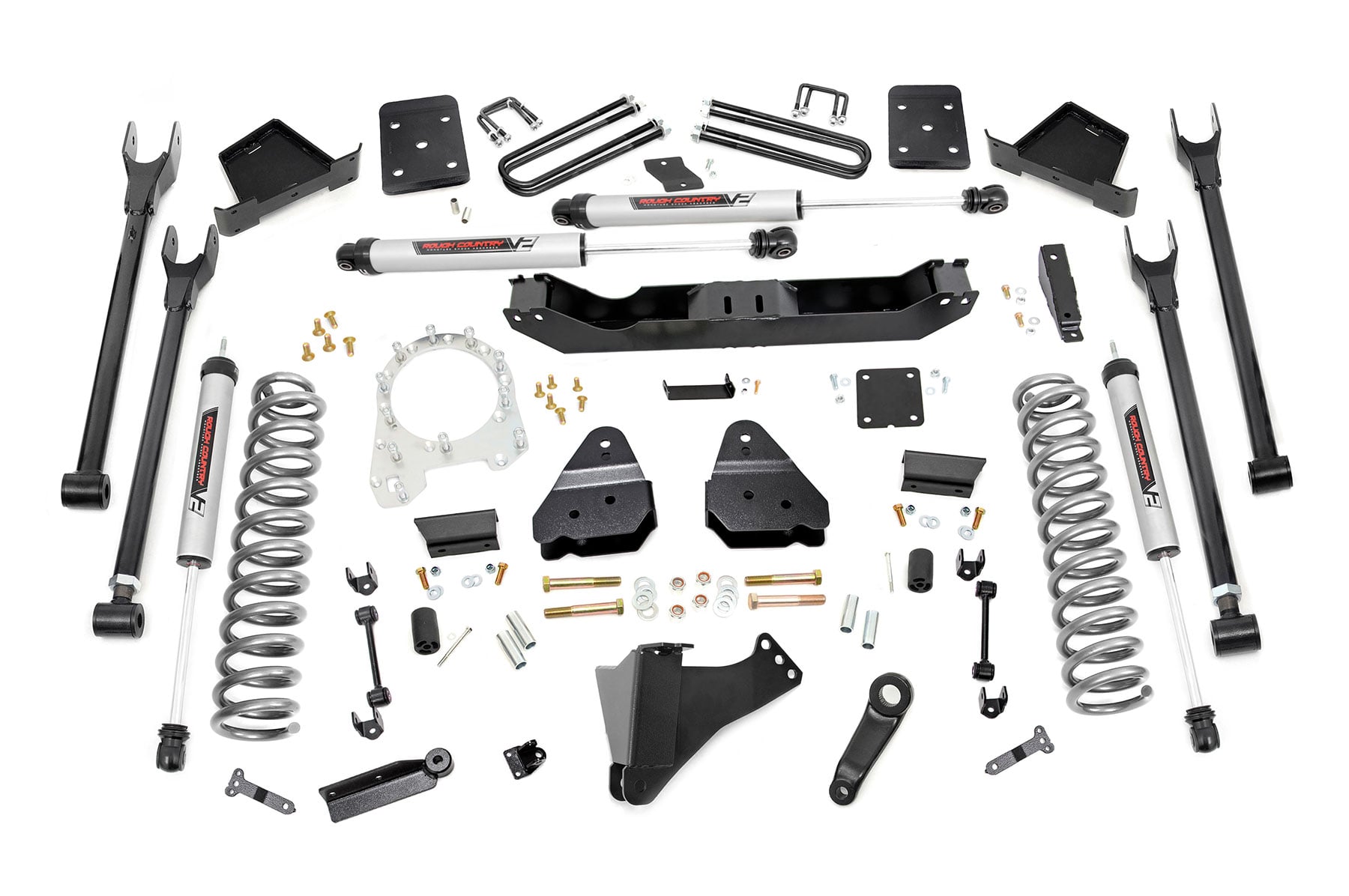6 Inch Lift Kit 4-Link No OVLD V2 Ford F-250/F-350 Super Duty (17-22) Rough Country