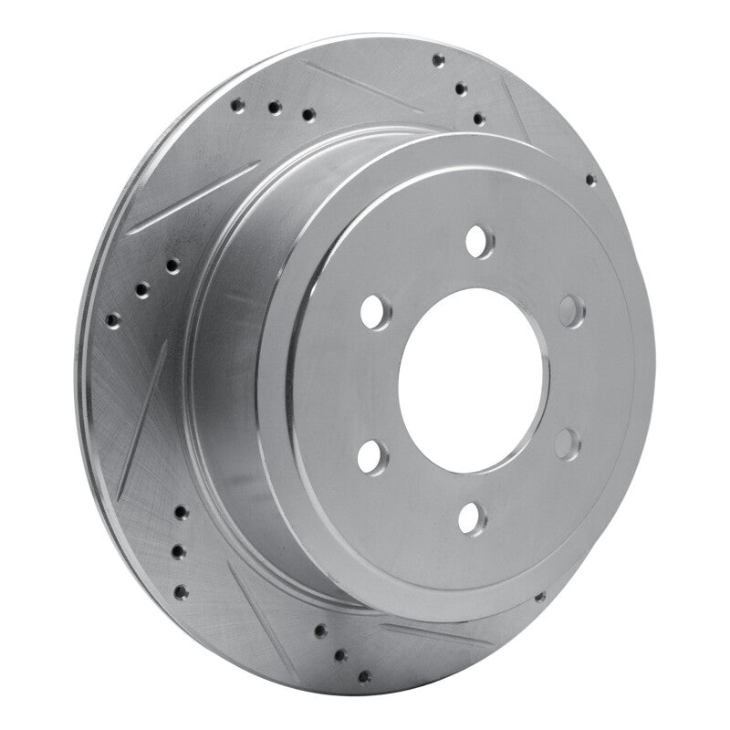 R1 04-11 Ford F-150 RWD Rear Right Drilled & Slotted Silver Brake Rotor