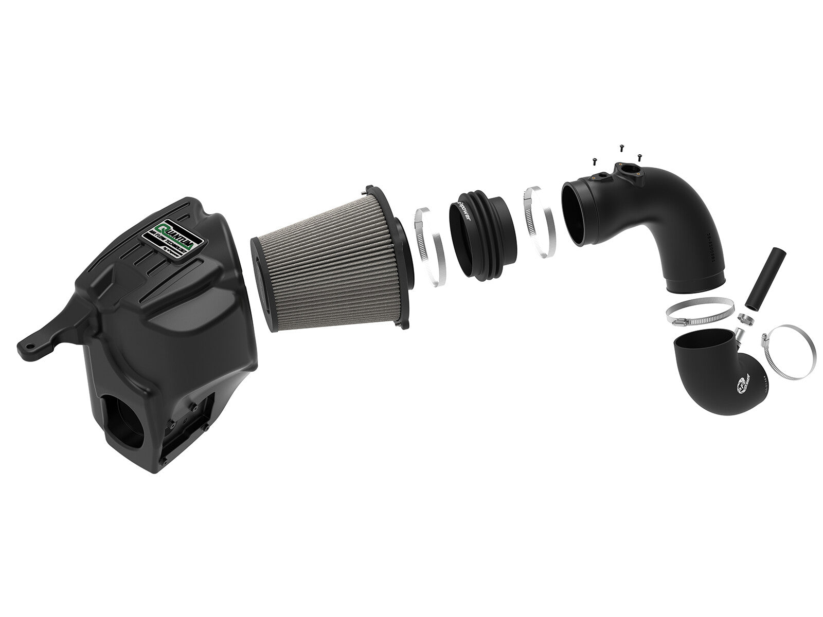Quantum Cold Air Intake System w/ Pro Dry S Filter Dodge Ram Diesel Trucks 13-18 L6-6.7L (td) aFe Power