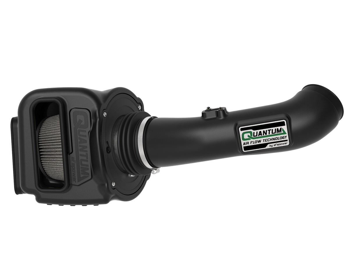 Quantum Cold Air Intake System w/ Pro Dry S Filter GM Diesel Trucks 17-19 V8-6.6L (td) L5P aFe Power