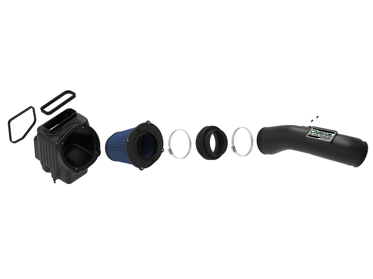 Quantum Cold Air Intake System w/ Pro 5R Filter GM Diesel Trucks 17-19 V8-6.6L (td) L5P aFe Power