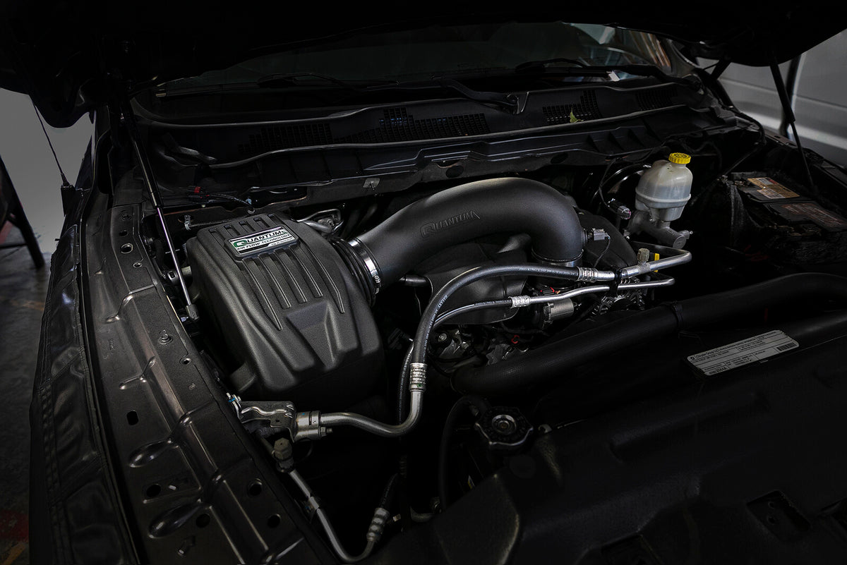 Quantum Cold Air Intake System w/ Pro Dry S Filter Dodge/Ram 1500 09-18/Ram 1500 Classic 19-24 V8-5.7L Hemi aFe Power