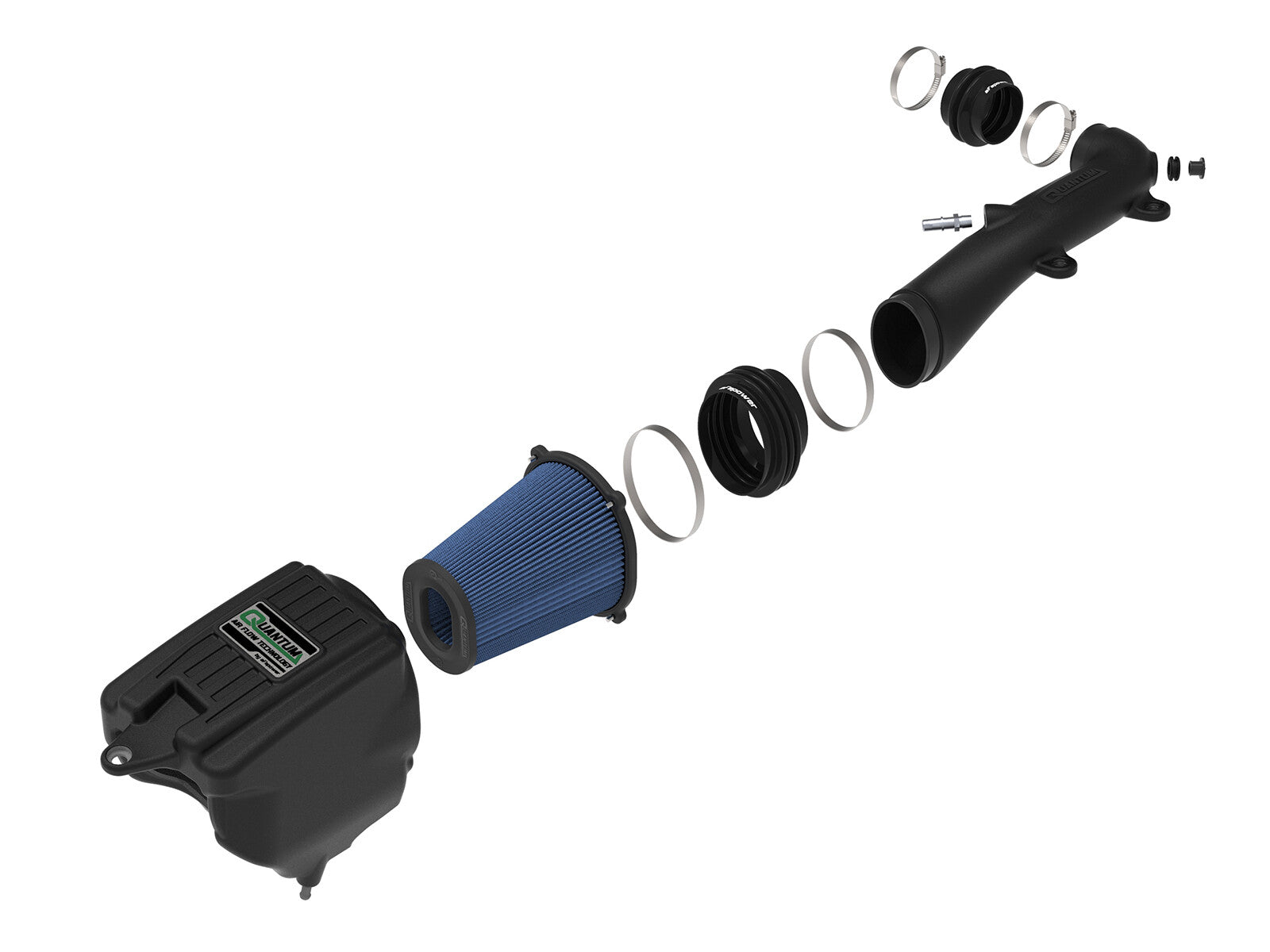 Quantum Cold Air Intake System w/ Pro 5R Filter Jeep Wrangler (Jl)/Gladiator (Jt) 18-26 V6-3.6L aFe Power
