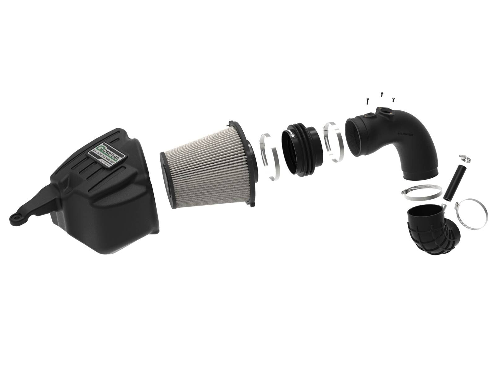 Quantum Cold Air Intake System w/ Pro Dry S Filter Dodge Diesel Trucks 07.5-09 L6-6.7L (td) aFe Power
