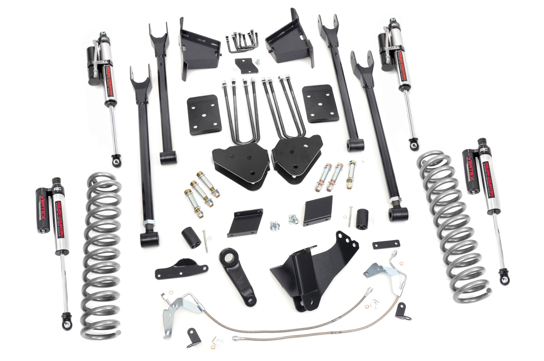 6 Inch Lift Kit 4-Link No OVLD Vertex Ford F-250 Super Duty (11-14) Rough Country