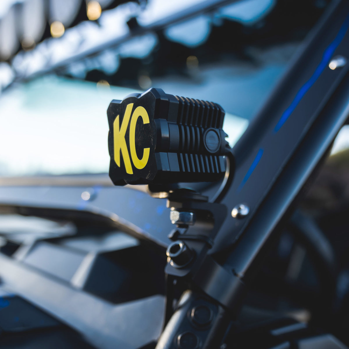 Head Light Cover Flex Era 1 Black Each KC HiLiTES
