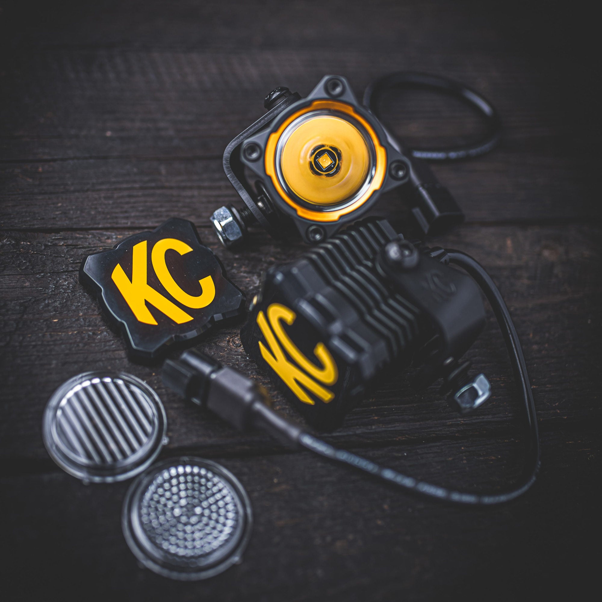 Head Light Cover Flex Era 1 Black Each KC HiLiTES