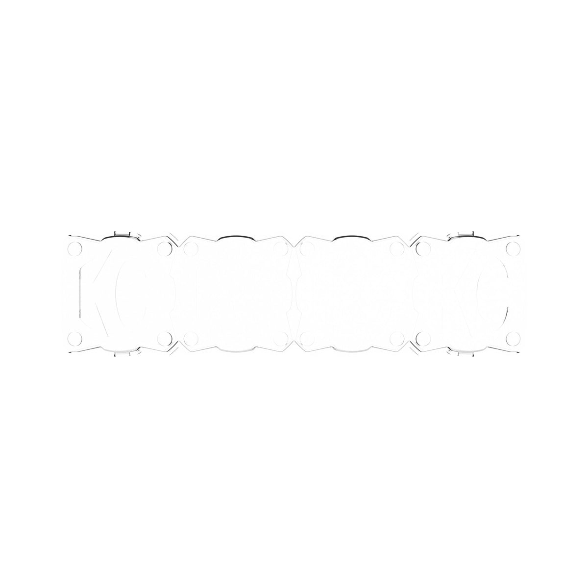 Head Light Cover Shield Flex Era Bar 10 Inch Clear Each KC HiLiTES