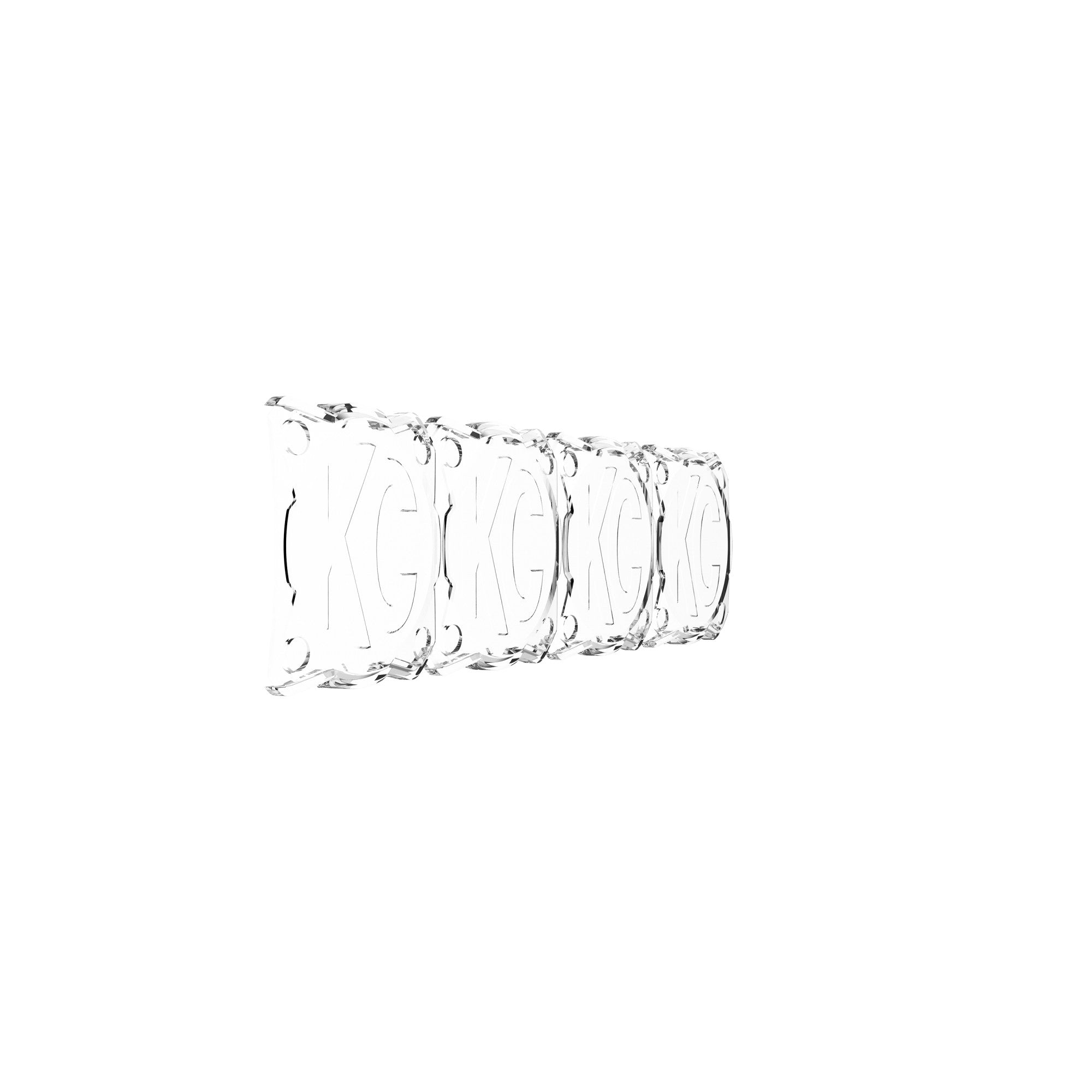 Head Light Cover Shield Flex Era Bar 10 Inch Clear Each KC HiLiTES
