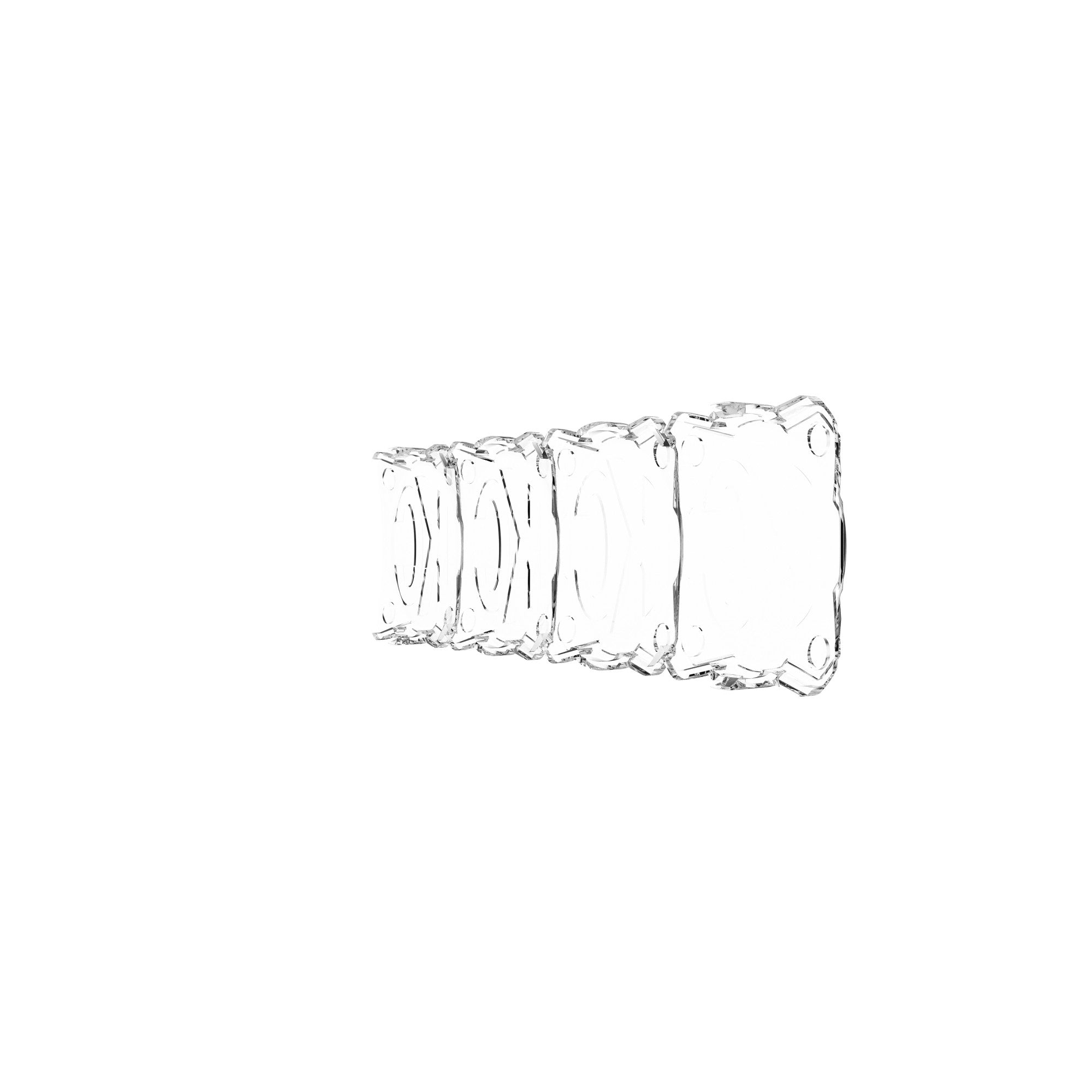 Head Light Cover Shield Flex Era Bar 10 Inch Clear Each KC HiLiTES
