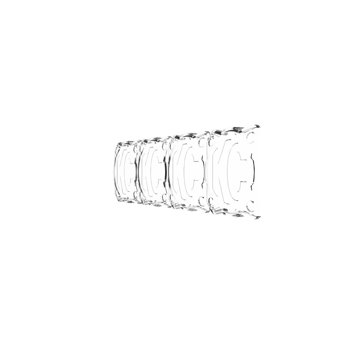 Head Light Cover Shield Flex Era Bar 10 Inch Clear Each KC HiLiTES