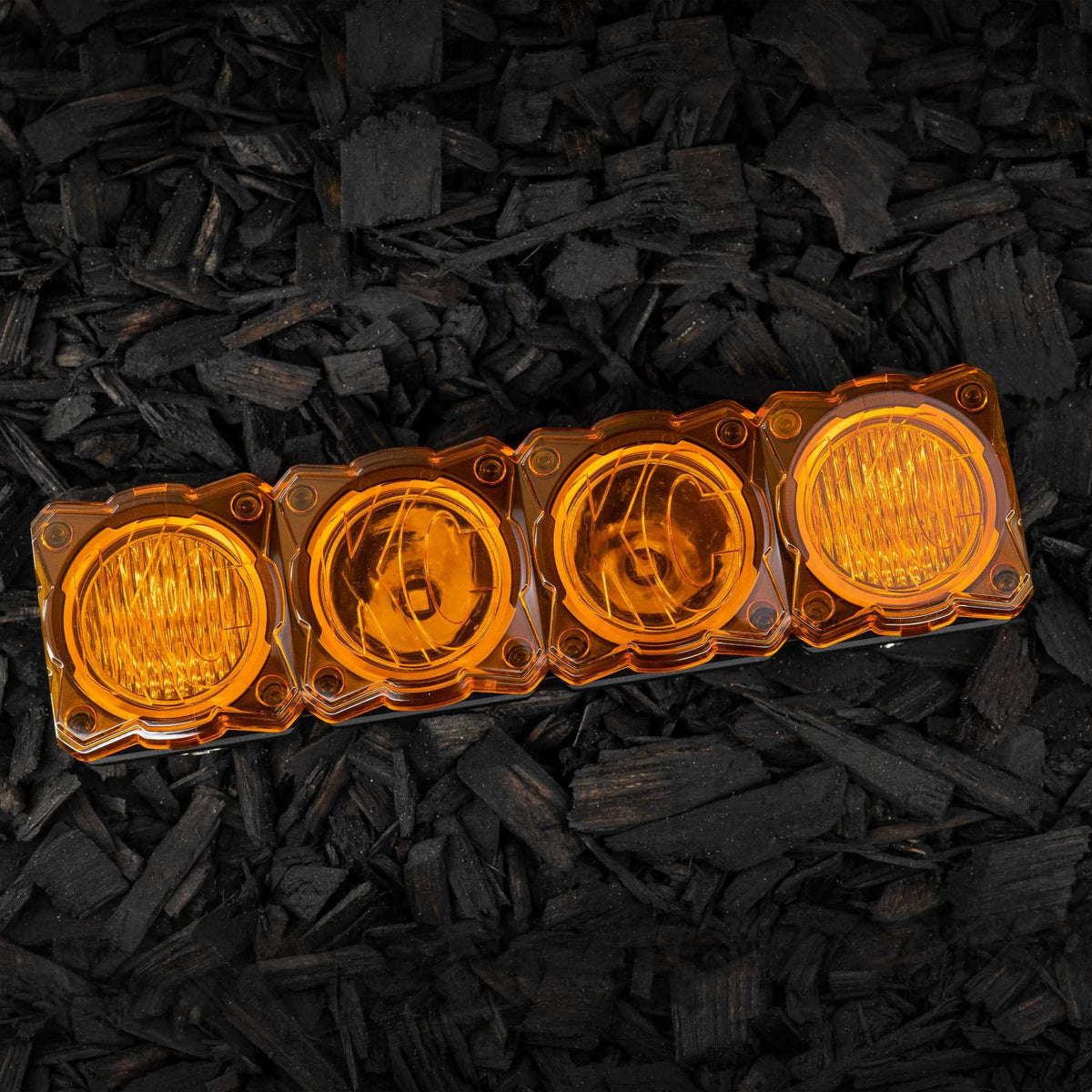 Head Light Cover Shield Flex Era Bar 10 Inch Amber Each KC HiLiTES