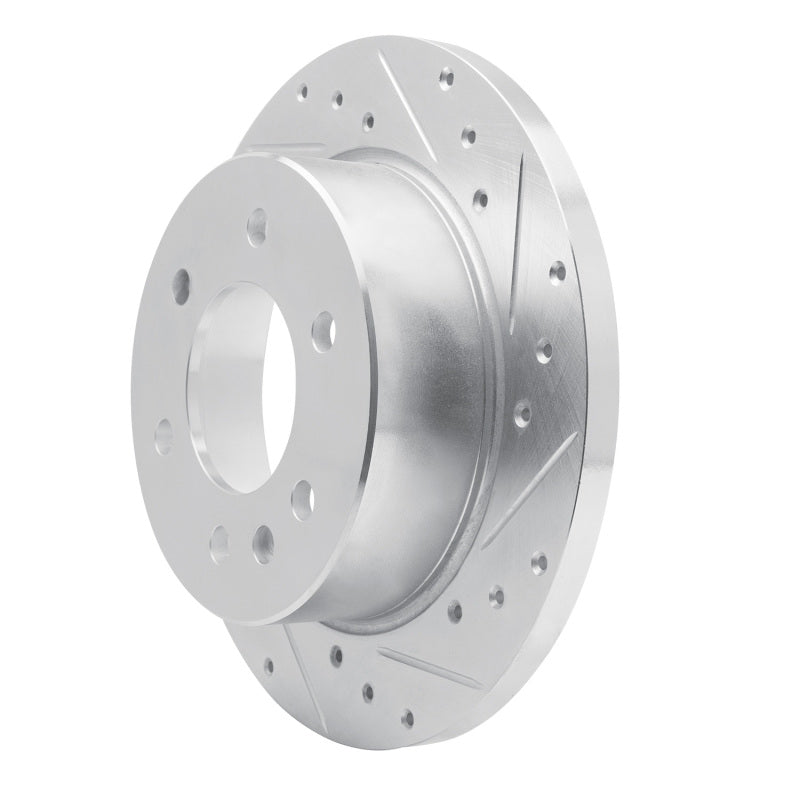R1 06-18 Dodge Sprinter 3500 Rear Right Drilled & Slotted Silver Brake Rotor