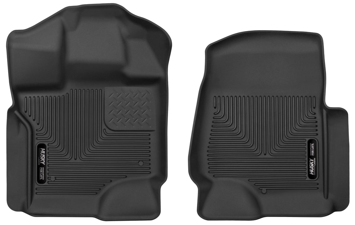 X-act Contour Front Floor Liners For 2017-2024 F-250/F-350/F-450 Super Duty Husky Liners