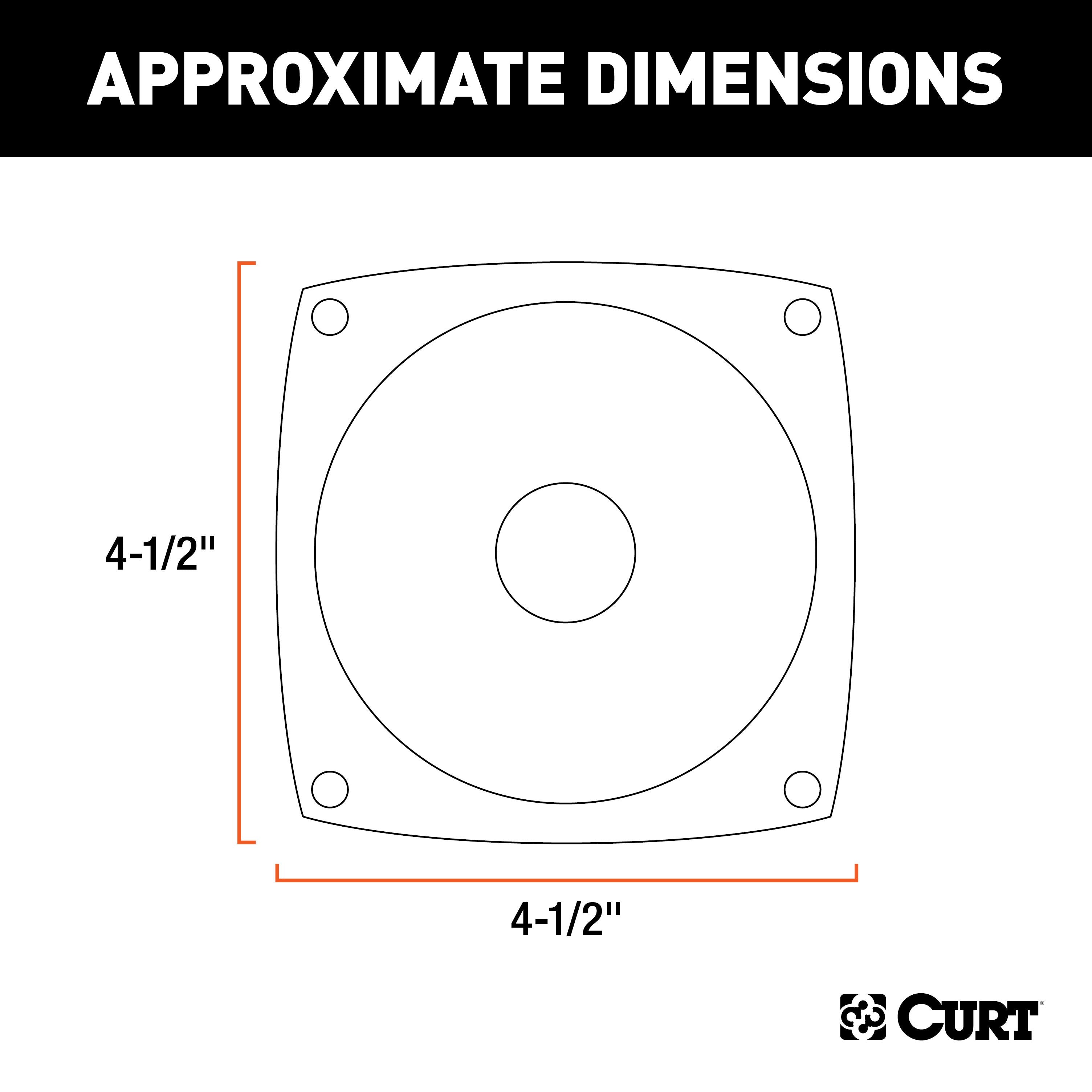 CURT Replacement Red Combination Trailer Light Lens Model 53445