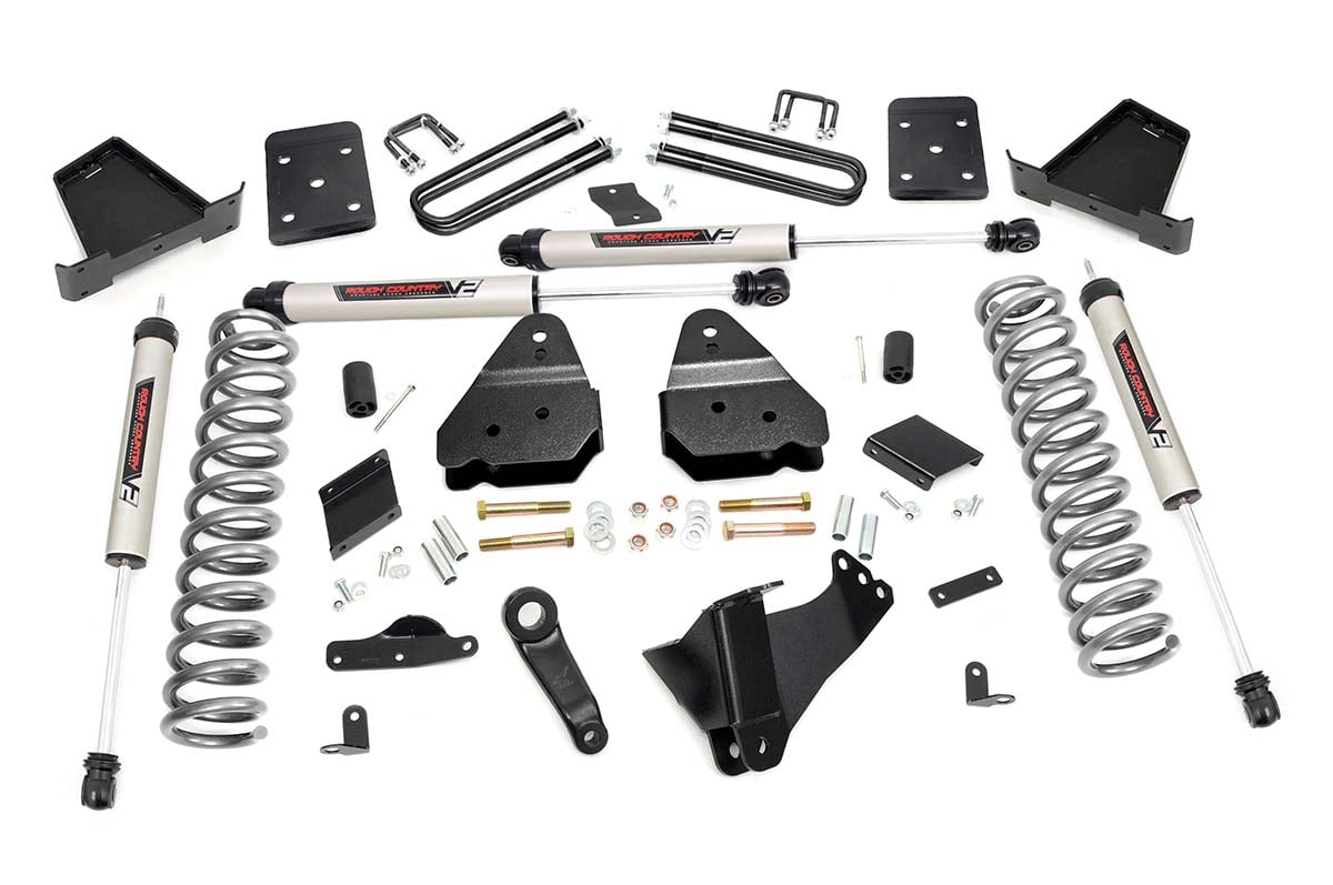 4.5 Inch Lift Kit No OVLD V2 Ford F-250 Super Duty 4WD (2015-2016) Rough Country