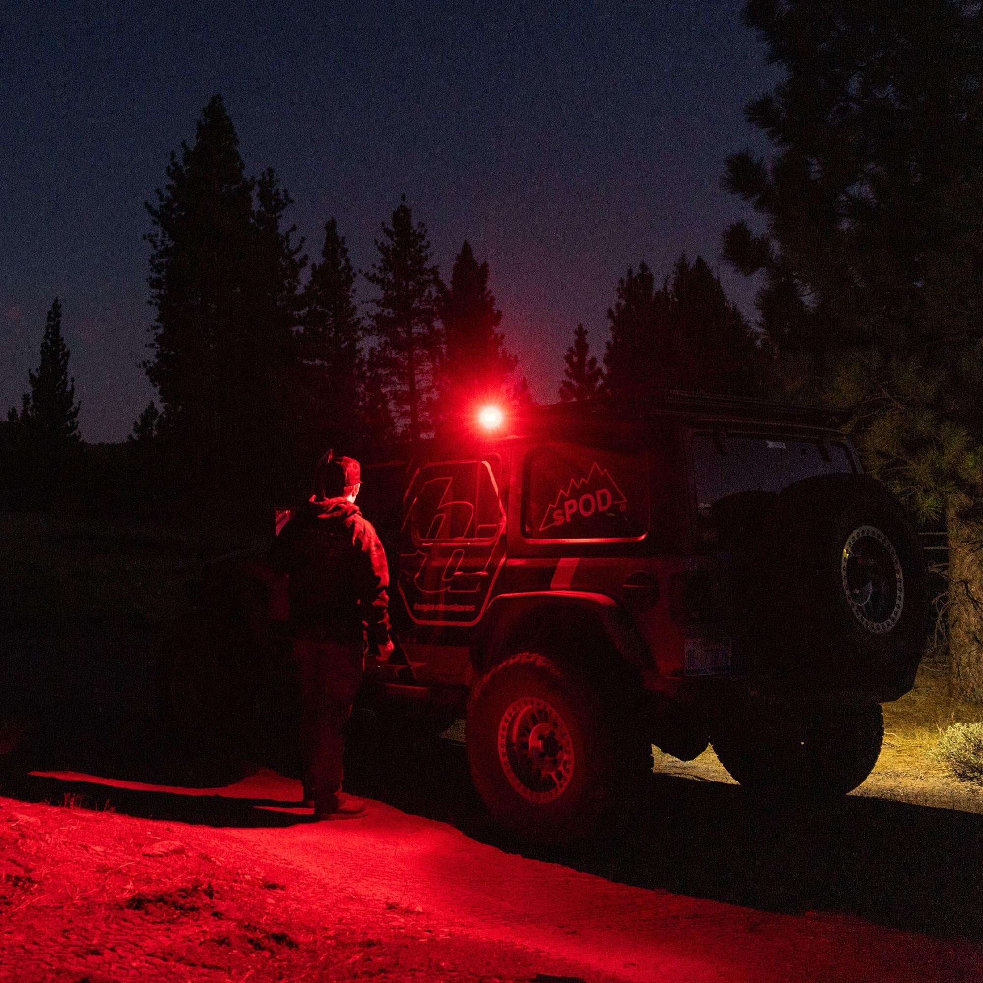 S2 Red LED Auxiliary Light Pod Baja Desgins